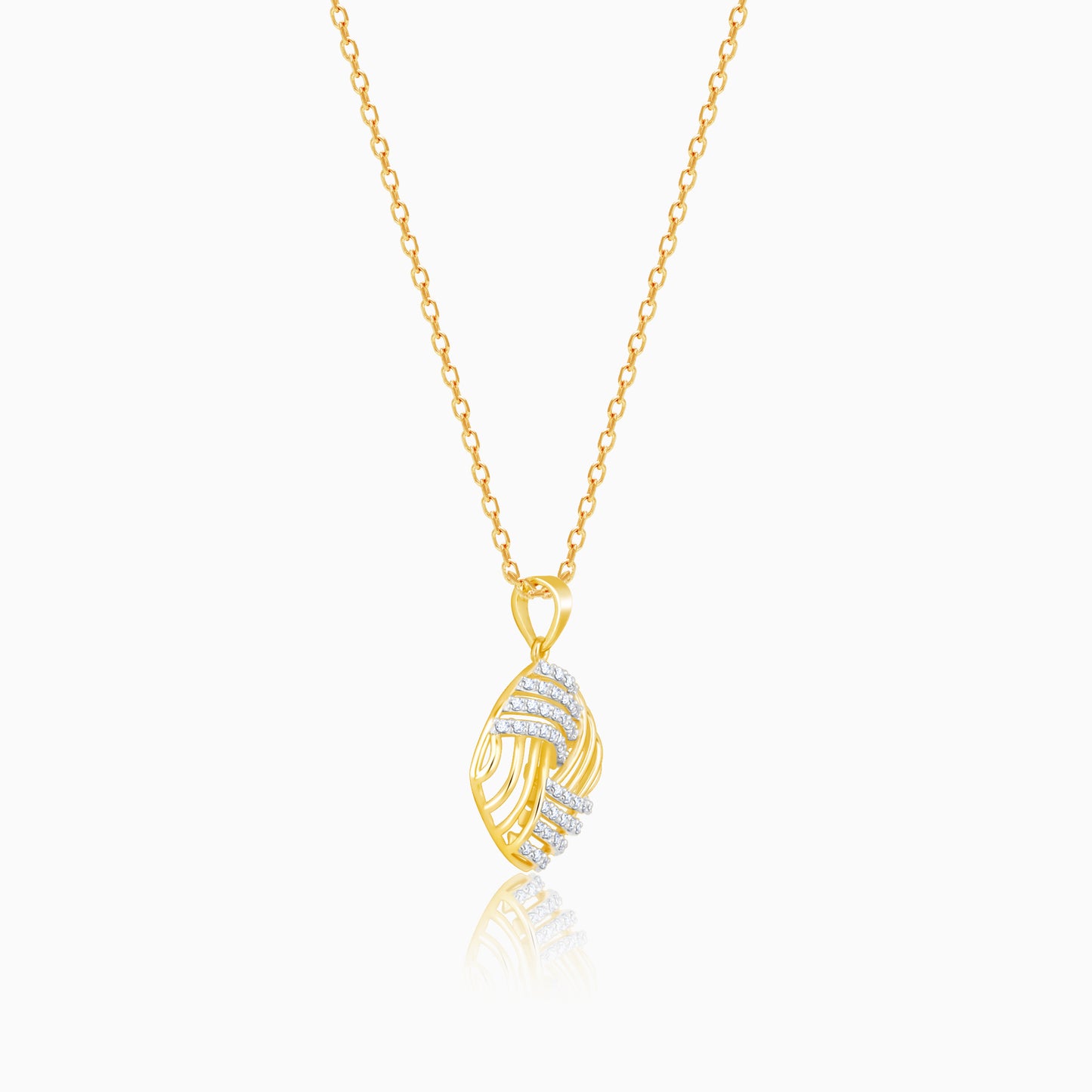 Gold Delicate Adoration Diamond Pendant