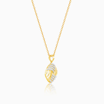 Gold Delicate Adoration Diamond Pendant