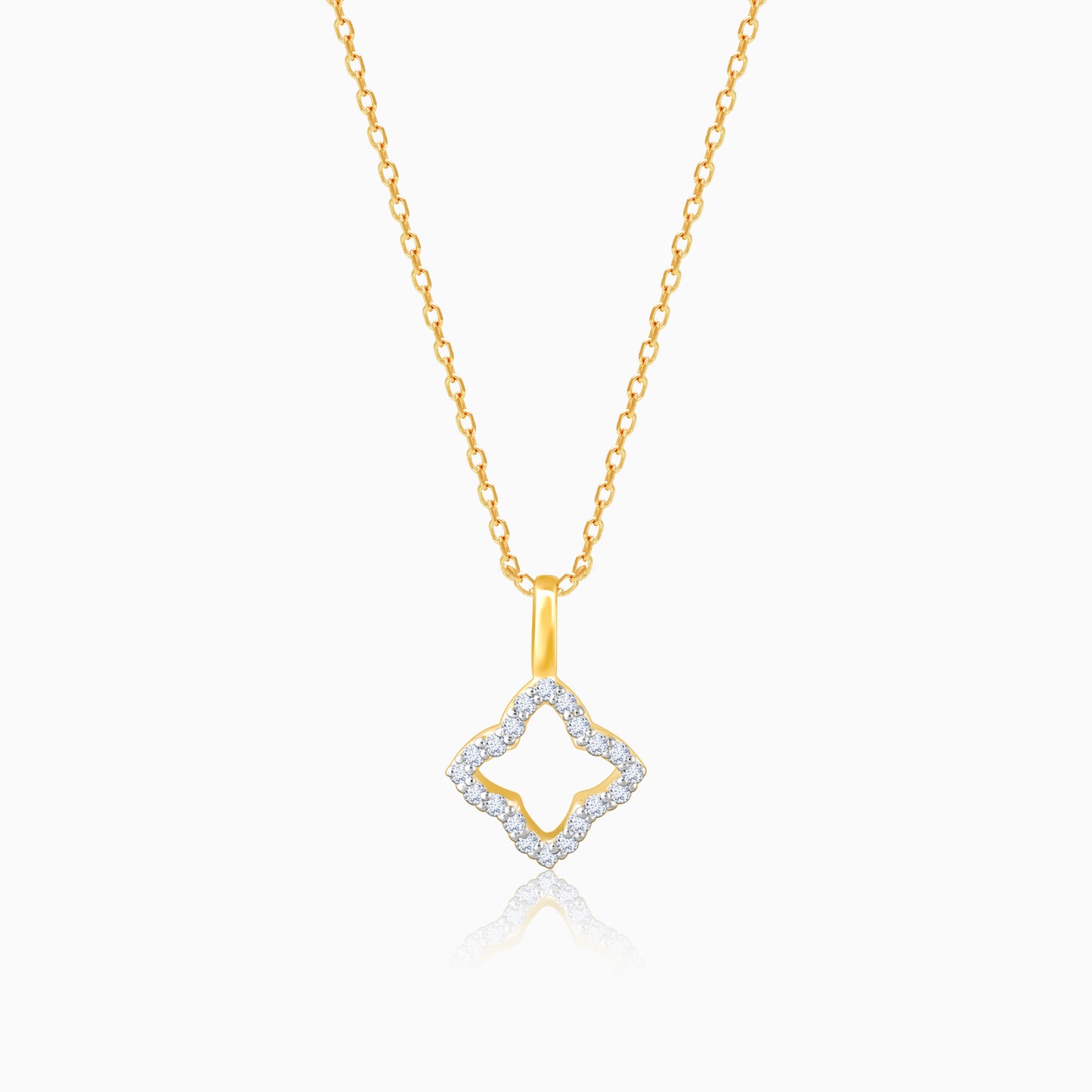 Gold Heavenly Gaze Diamond Pendant