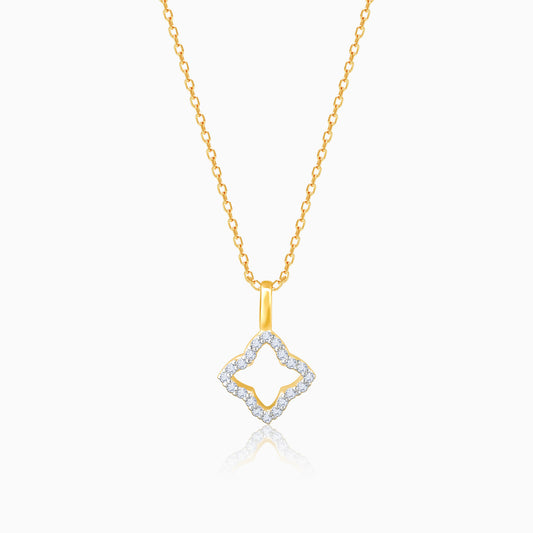 Gold Heavenly Gaze Diamond Pendant