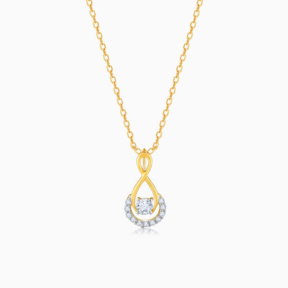 Gold Gracious Cheer Diamond Pendant