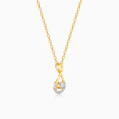 Gold Gracious Cheer Diamond Pendant