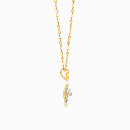 Gold Gracious Cheer Diamond Pendant