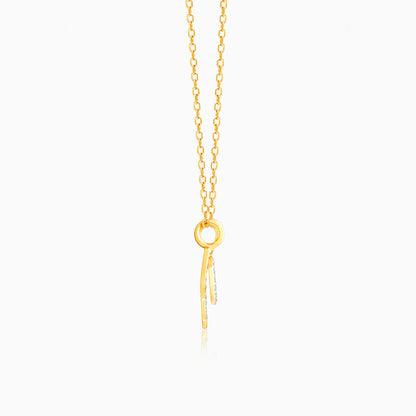 Gold Cheerful Cherry Diamond Pendant