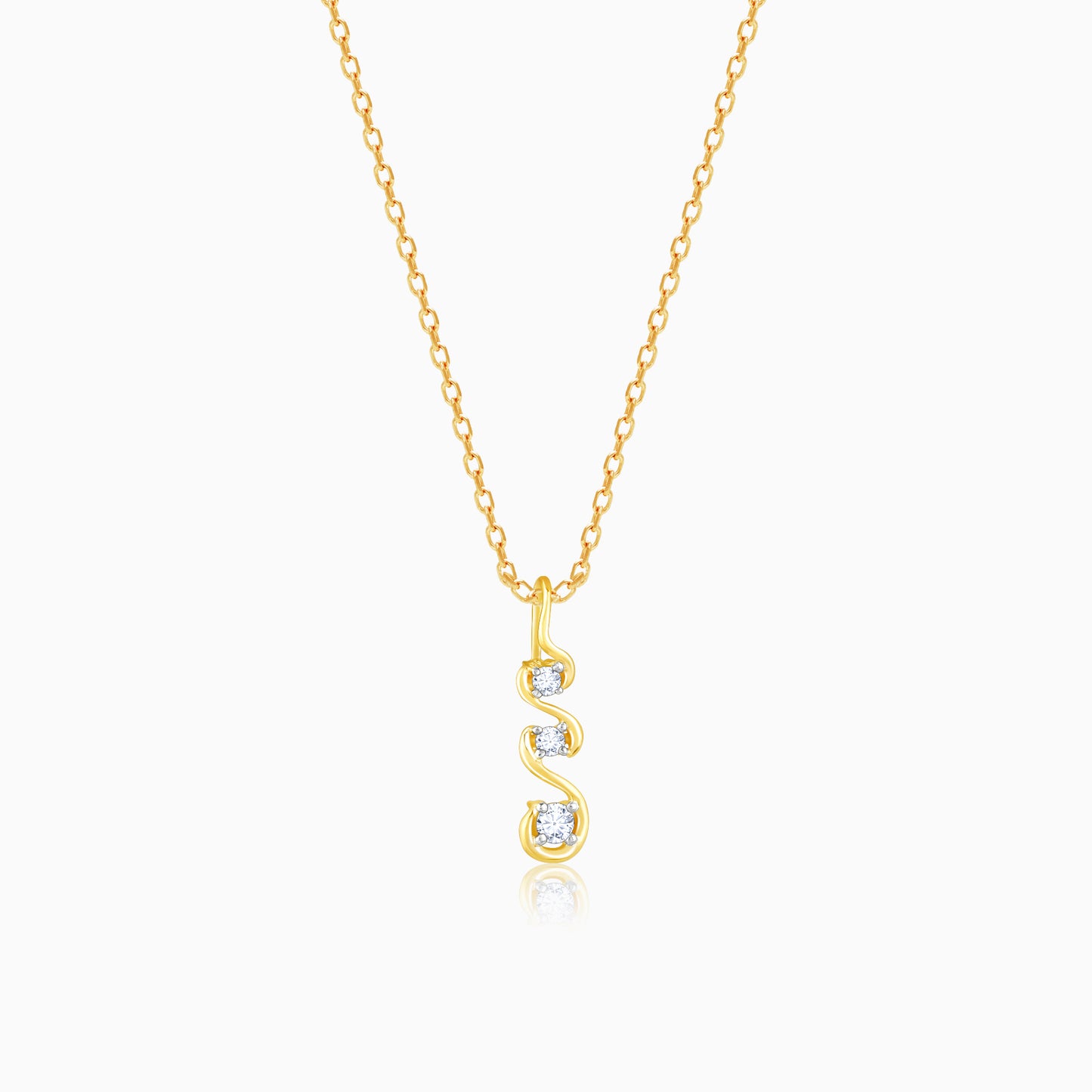 Gold Gossamer Glow Diamond Pendant