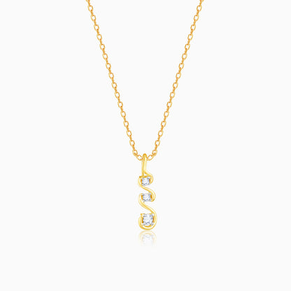 Gold Gossamer Glow Diamond Pendant