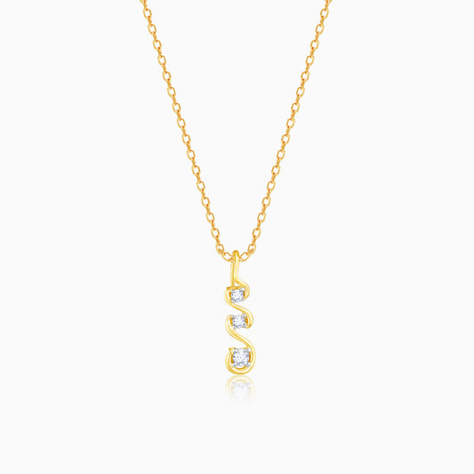 Gold Gossamer Glow Diamond Pendant