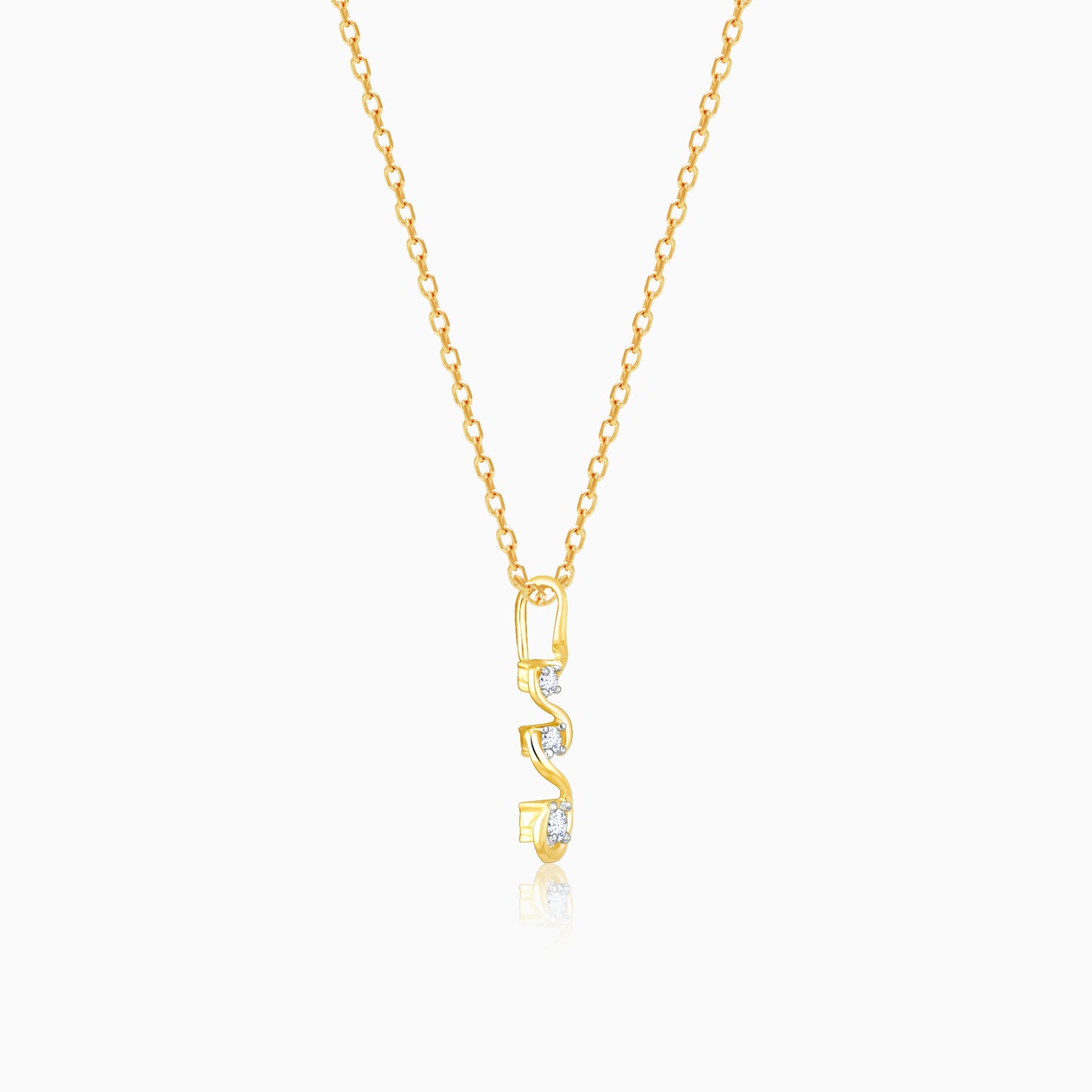 Gold Gossamer Glow Diamond Pendant