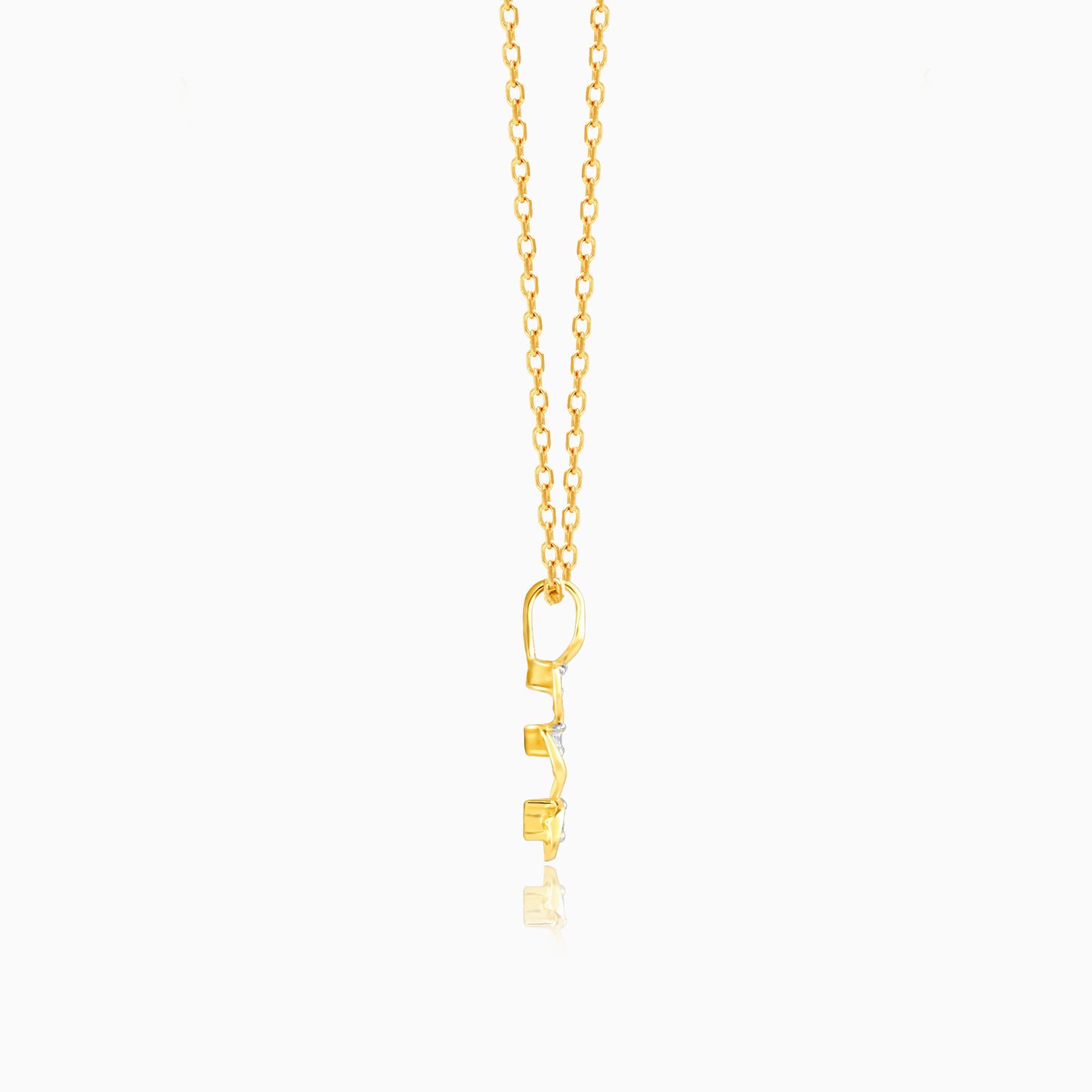 Gold Gossamer Glow Diamond Pendant