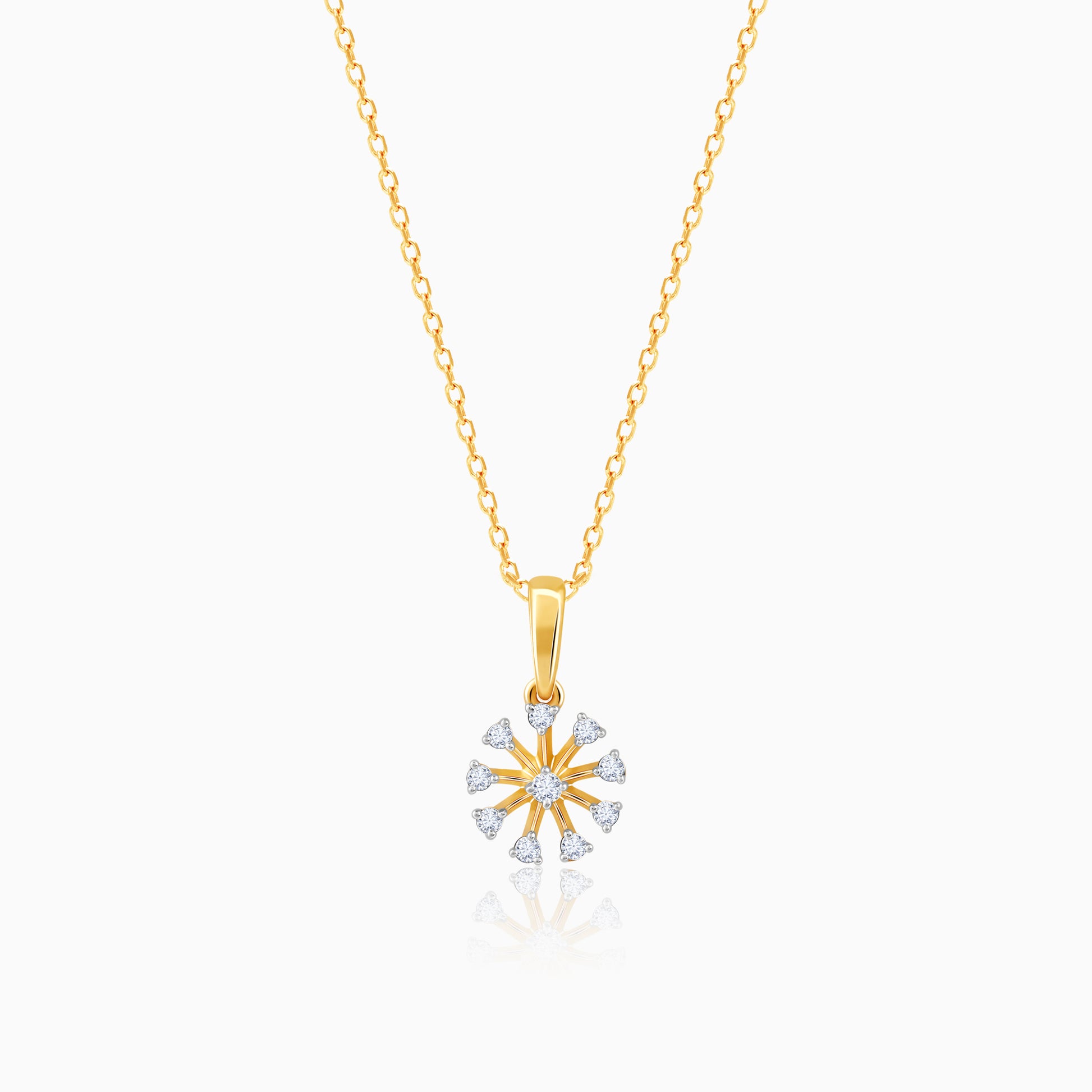 Lab_grown_diamond_Gold_Mimosa_Diamond_Pendant