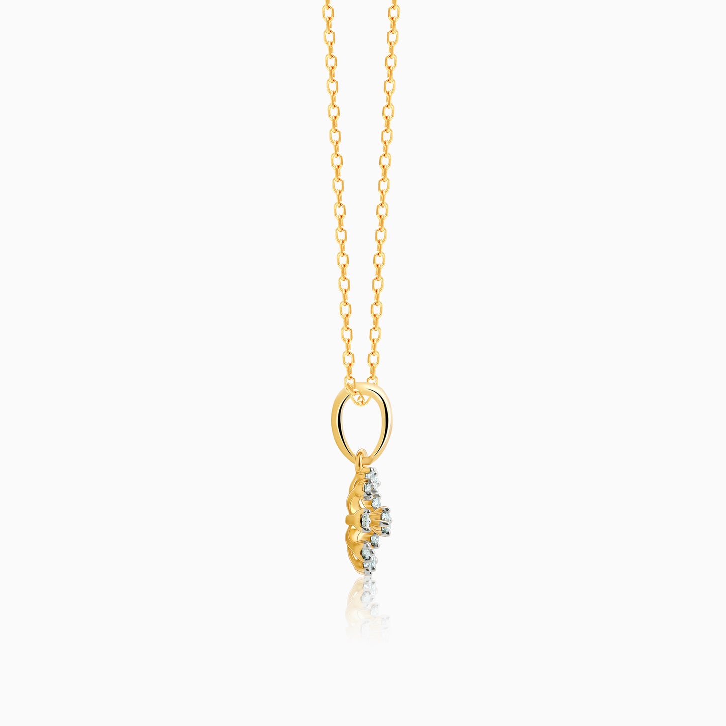 Gold Sparkle Diamond Pendant