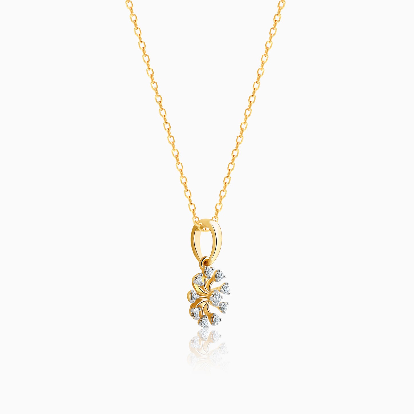 Gold Sparkle Diamond Pendant