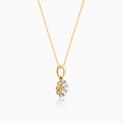 Gold Sparkle Diamond Pendant