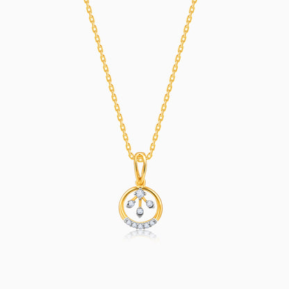 Gold Trance Diamond Pendant