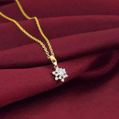 Gold Frost Diamond Pendant