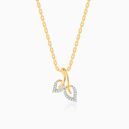 Gold Serenade Diamond Pendant