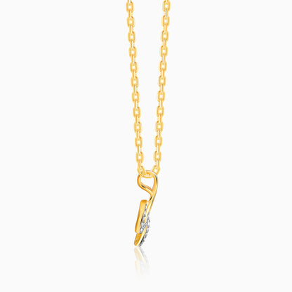 Gold Serenade Diamond Pendant