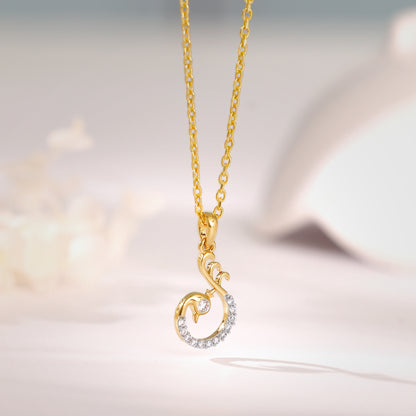 Gold Adorable Peacock Diamond Pendant