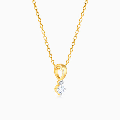 Gold Captivating Diamond Pendant