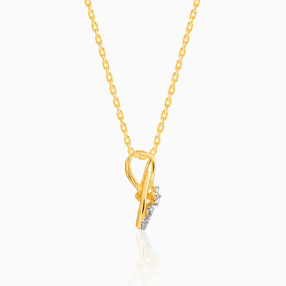 Gold Bloomy Diamond Pendant