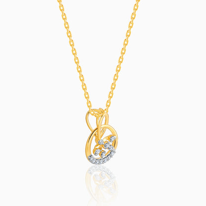 Gold Bloomy Diamond Pendant