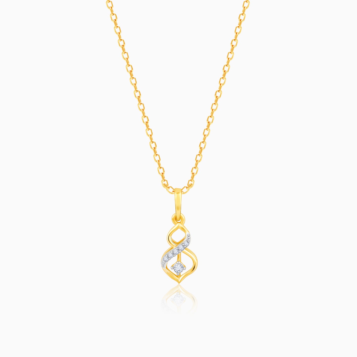 Gold Eternal Diamond Pendant