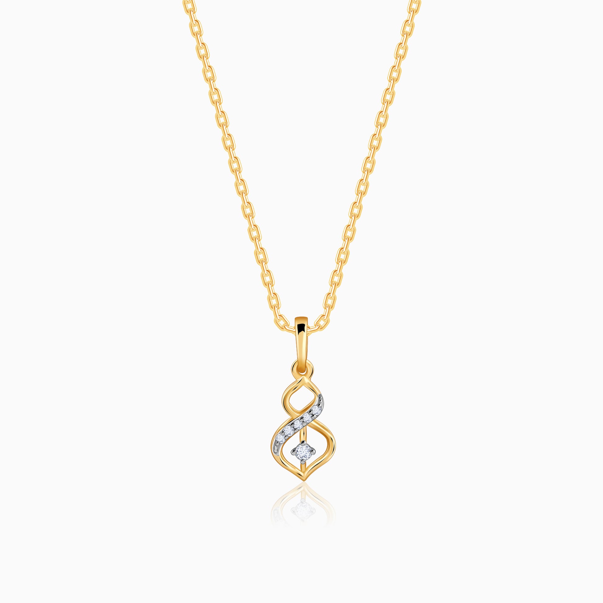 Lab_grown_diamond_Gold_Eternal_Diamond_Pendant