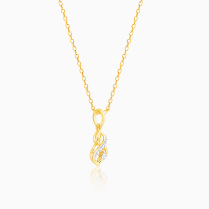 Gold Eternal Diamond Pendant