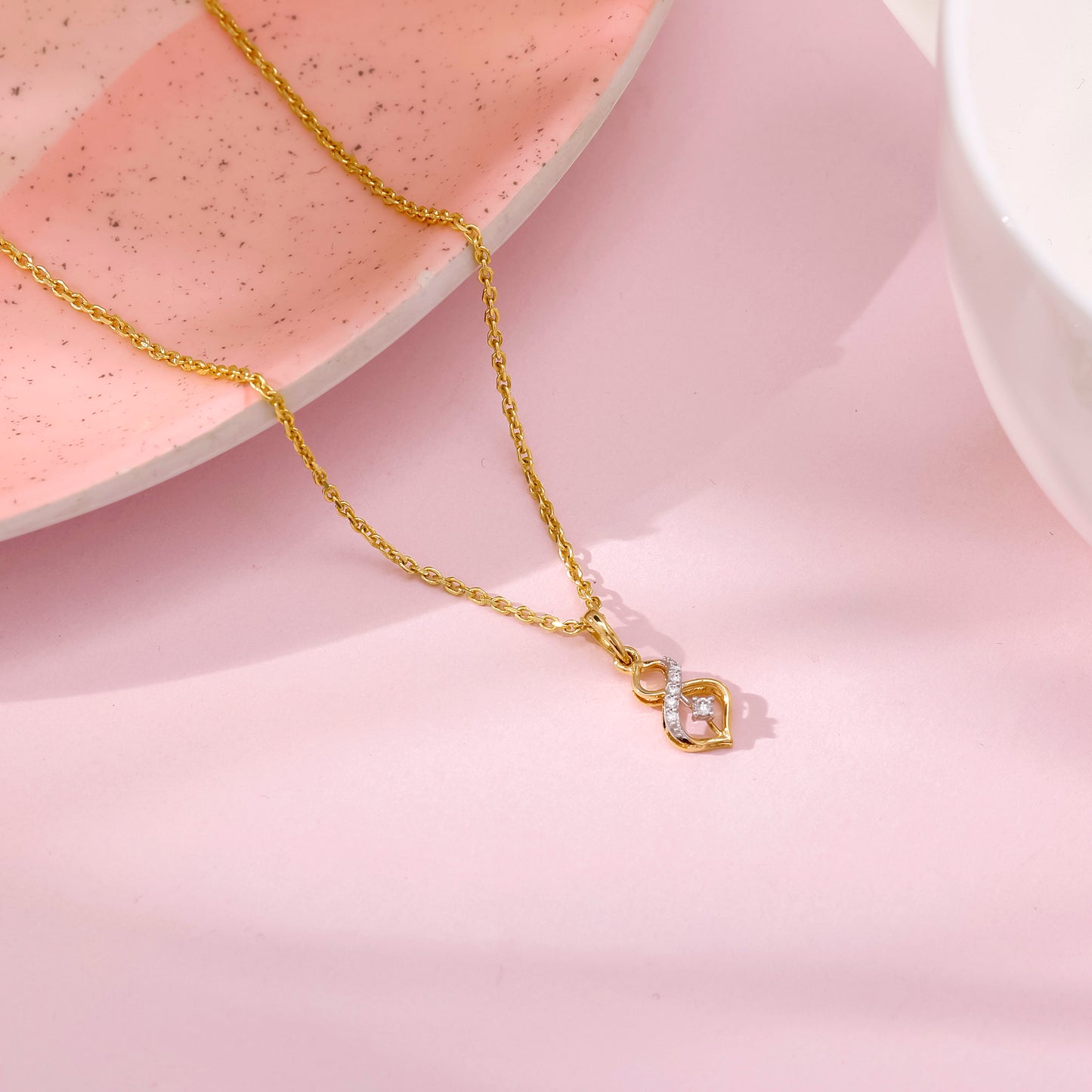 Gold Eternal Diamond Pendant