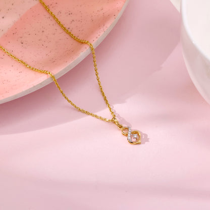 Gold Eternal Diamond Pendant