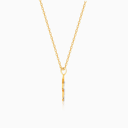 Gold Magnificent Branches Diamond Pendant