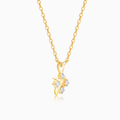 Gold Glorious Quartet Diamond Pendant