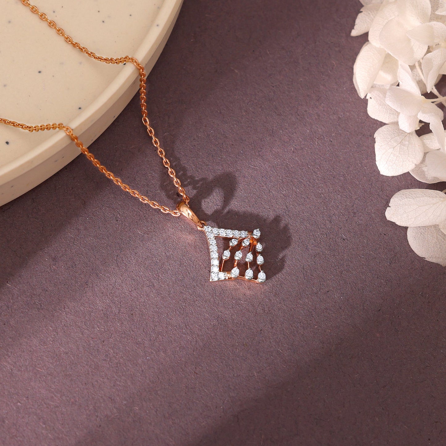 Rose Gold Prodigy Diamond Pendant