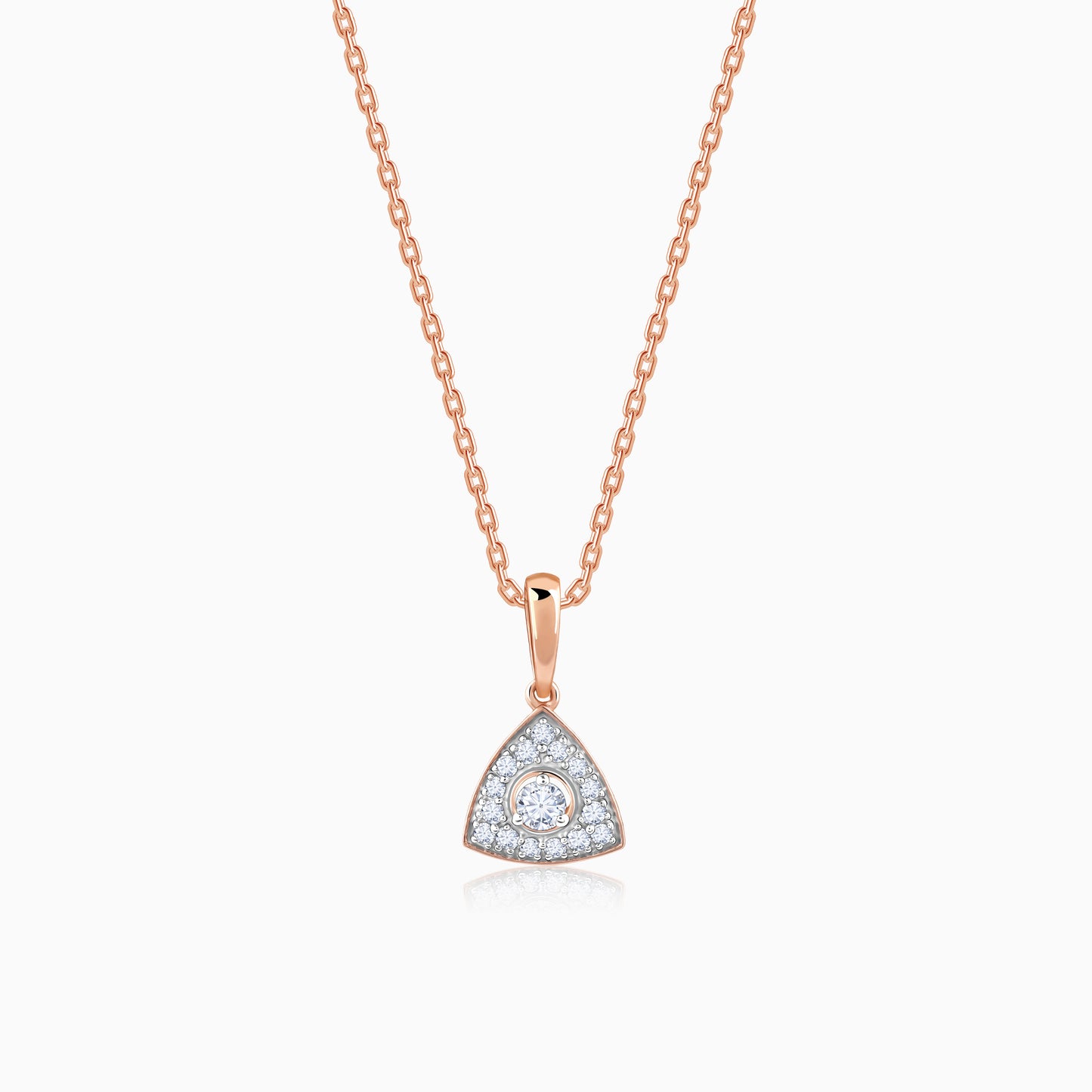 Rose Gold Desirable Diamond Pendant