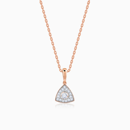 Rose Gold Desirable Diamond Pendant