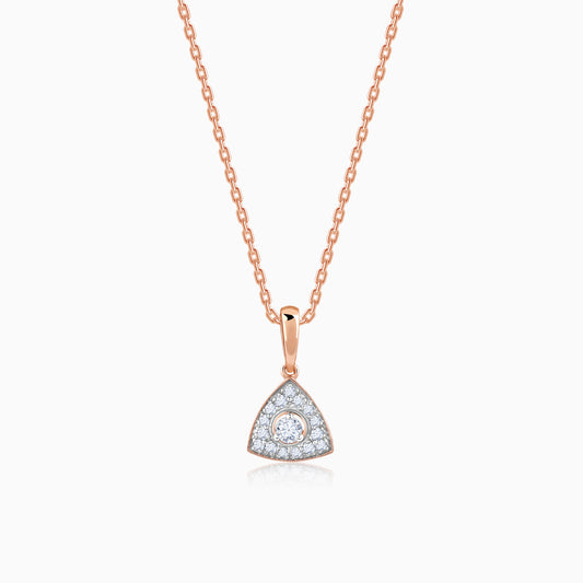 Rose Gold Desirable Diamond Pendant