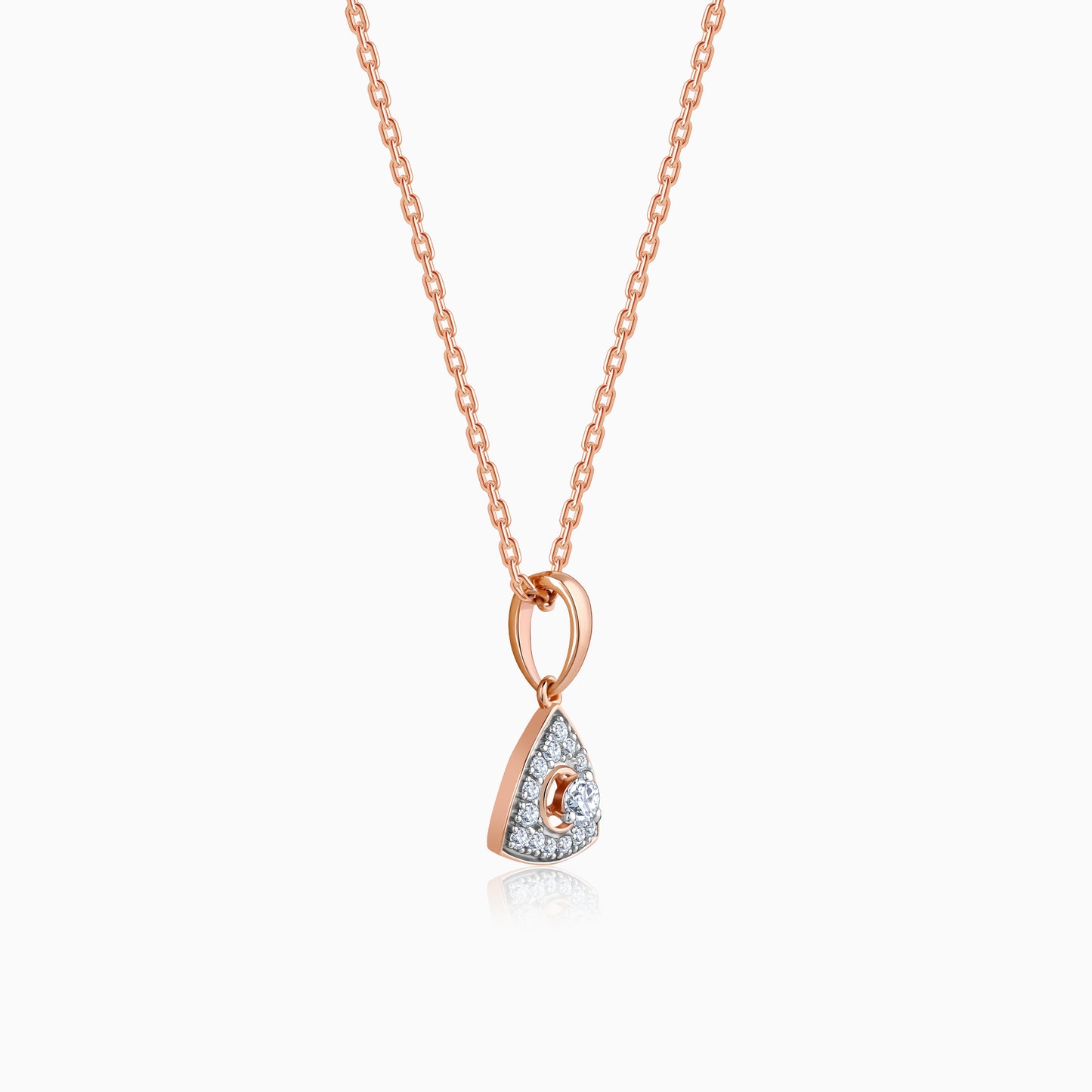 Rose Gold Desirable Diamond Pendant