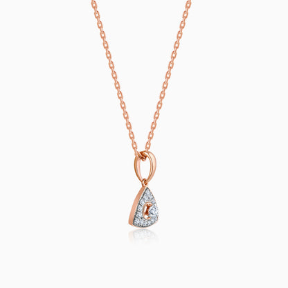 Rose Gold Desirable Diamond Pendant