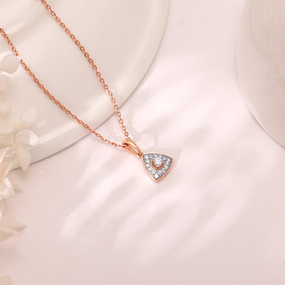 Rose Gold Desirable Diamond Pendant