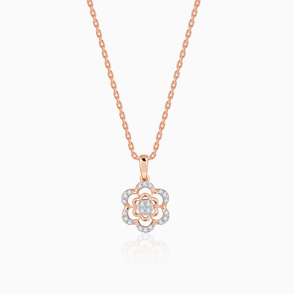 Rose Gold Stately Diamond Pendant