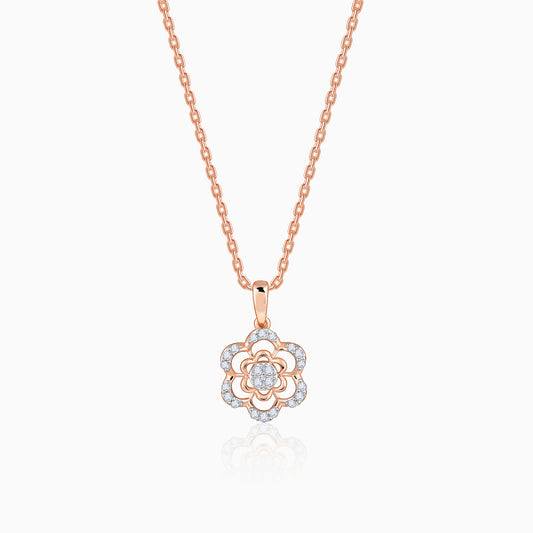 Rose Gold Stately Diamond Pendant