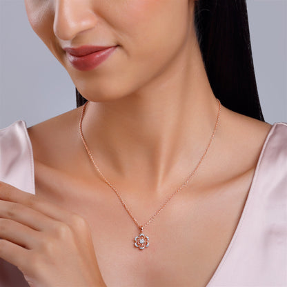 Rose Gold Stately Diamond Pendant