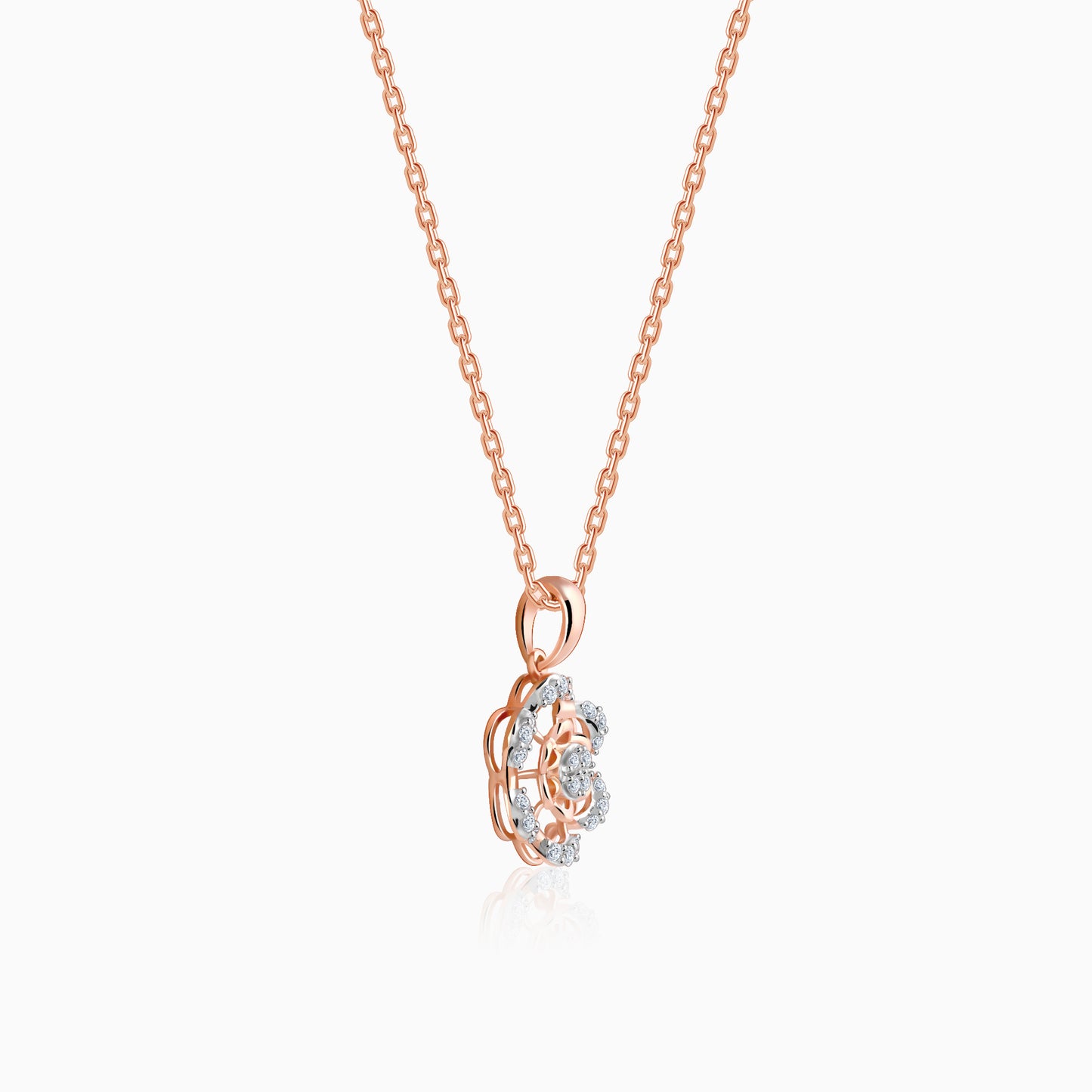 Rose Gold Stately Diamond Pendant