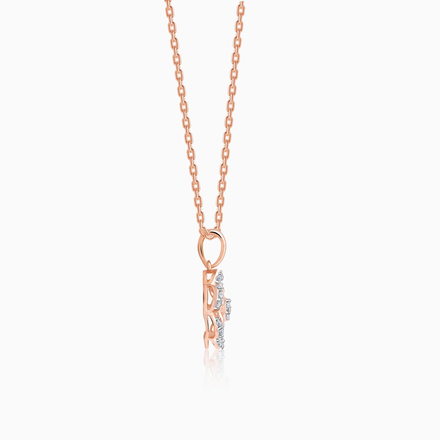 Rose Gold Stately Diamond Pendant