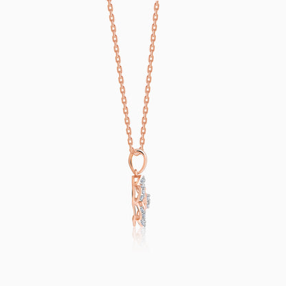 Rose Gold Stately Diamond Pendant