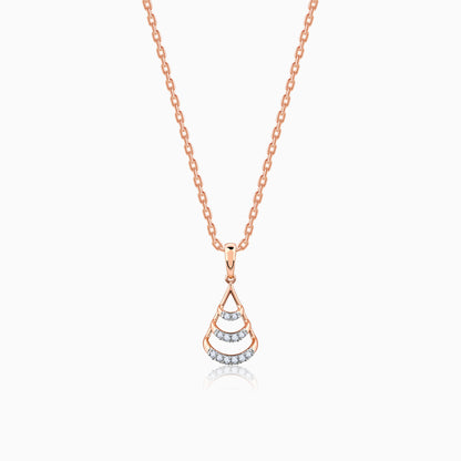 Rose Gold Globule Diamond Pendant