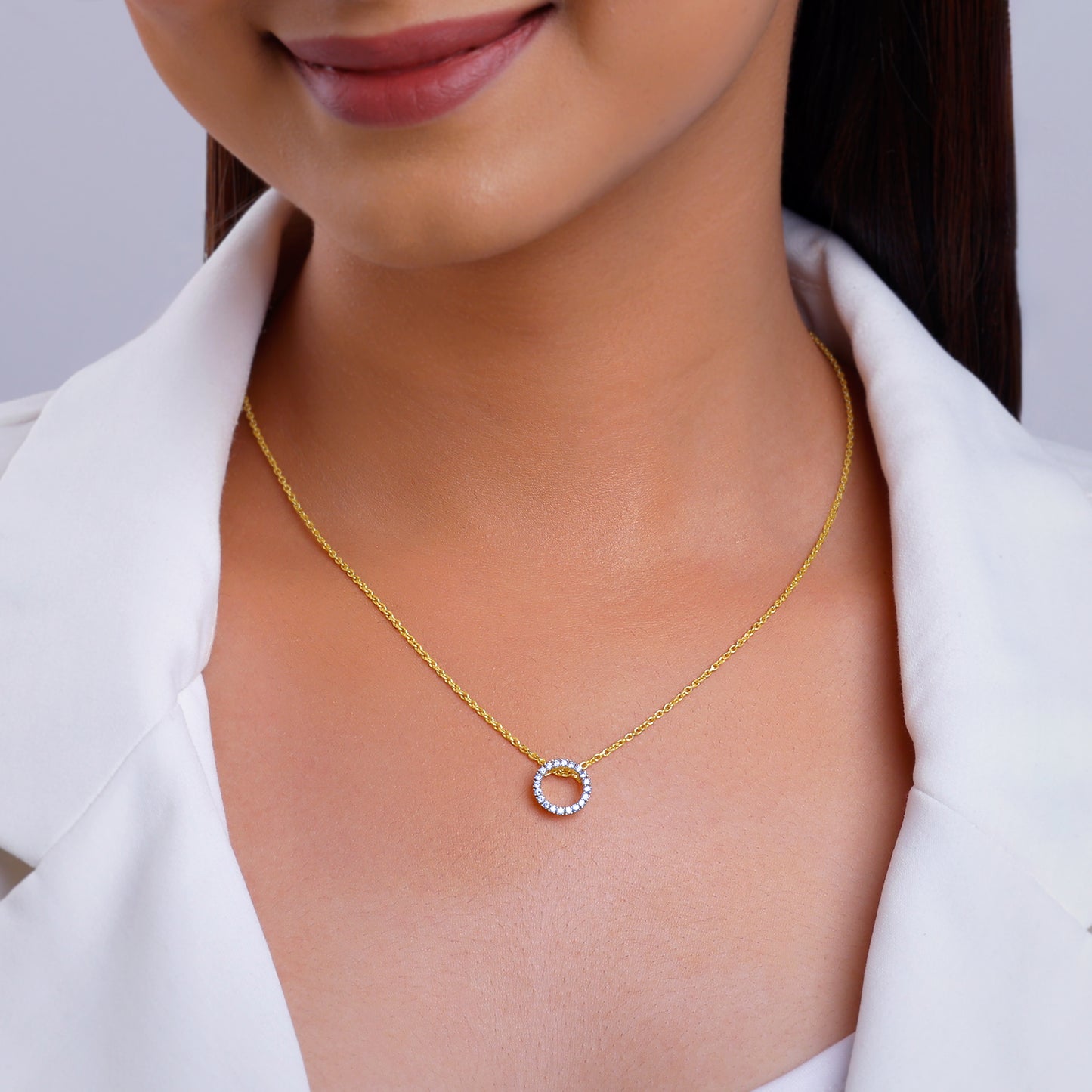 Gold Globular Diamond Pendant