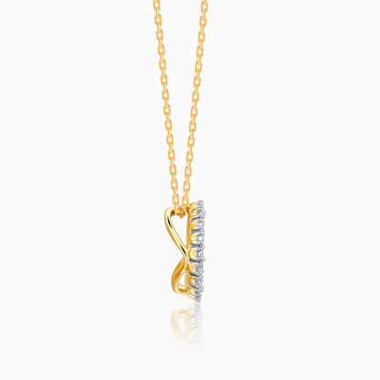 Gold Globular Diamond Pendant