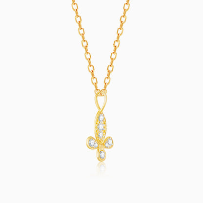 Gold Flawless Flower Diamond Pendant