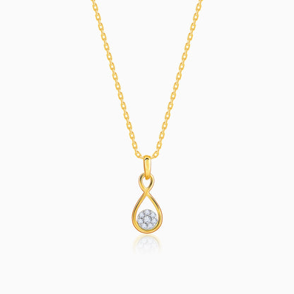 Gold Eternity Diamond Pendant